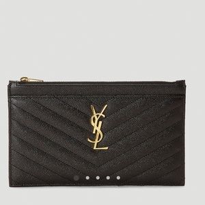 NIB authentic YSL Saint Laurent black slim clutch- price is firm